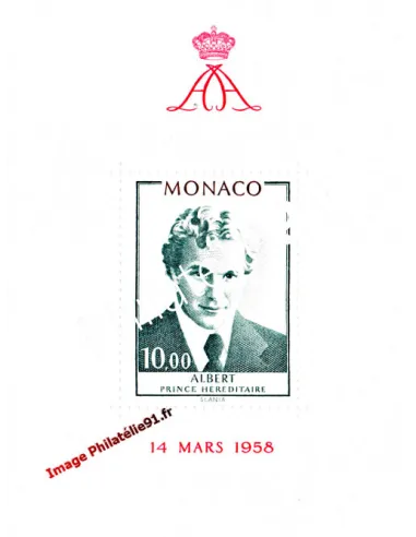 MONACO - BF n° 16** - Prince Albert