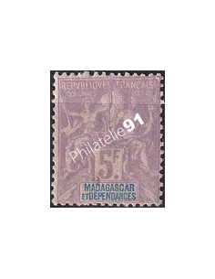 Madagascar, n° 42 charnière, timbres Colonies françaises