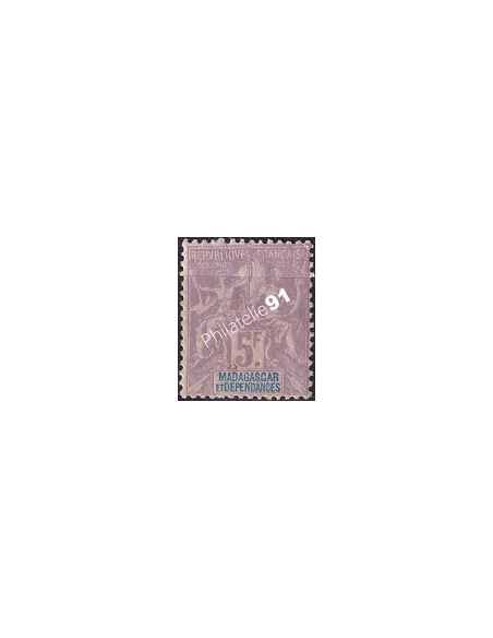 Madagascar, n° 42 charnière, timbres Colonies françaises