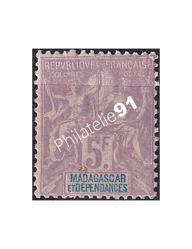 Madagascar, n° 42 charnière, timbres Colonies françaises