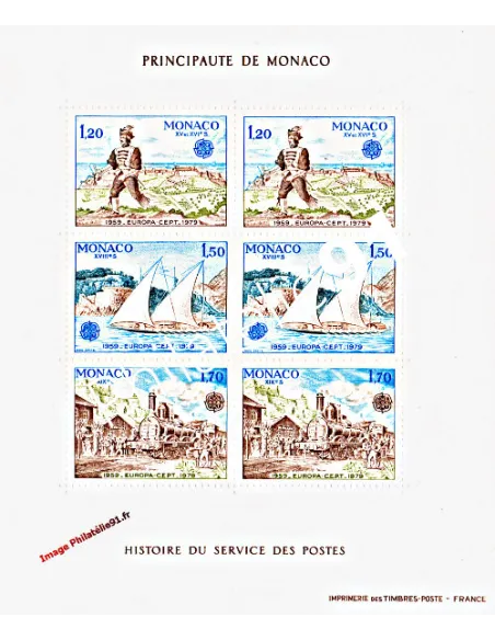 MONACO - BF n° 17** - EUROPA 1979 - Histoire postale