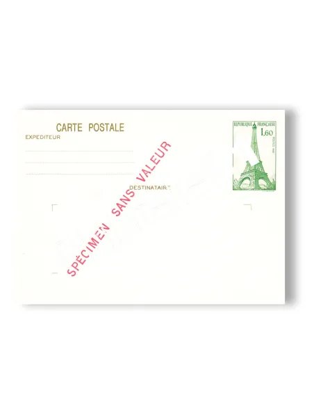 France, Entier Postal n° 429-CP1, Spécimen, entiers de France
