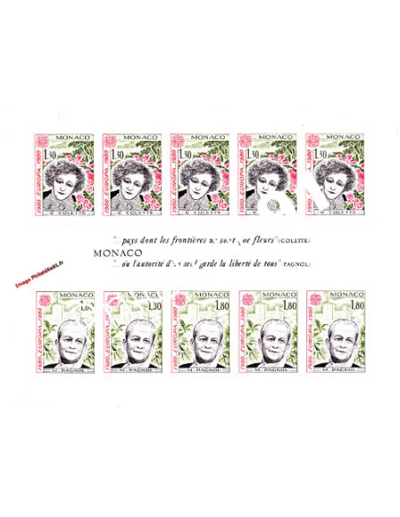 MONACO - BF n° 18** - EUROPA 1980 - Personnages célèbres