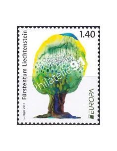 Liechtenstein, n° 1532, collection timbres Europa