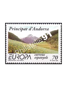 Andorre espagnol, n° 257, collection timbres Europe