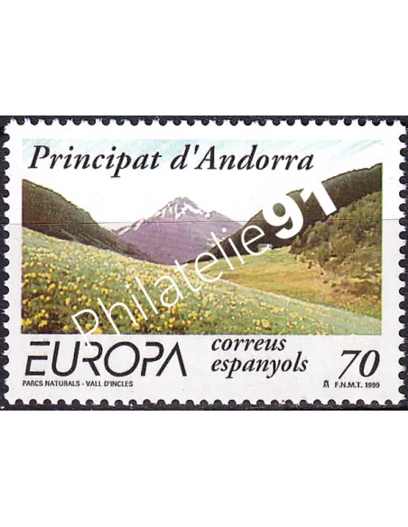 Andorre espagnol, n° 257, collection timbres Europe