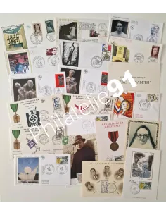 France, 20 documents oblitérés, thème Résistance, Lots Thématiques