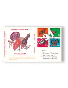 Allemagne RFA, n° 330 à 333 sur Enveloppe 1er Jour, lettre Europe