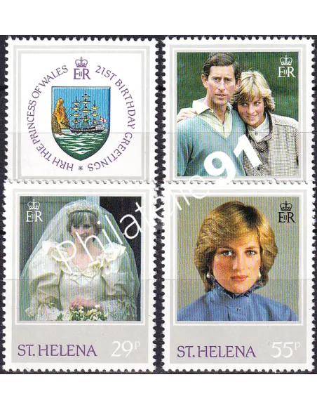 Sainte-Hélène, n° 359 à 362, Collection timbres Thématiques