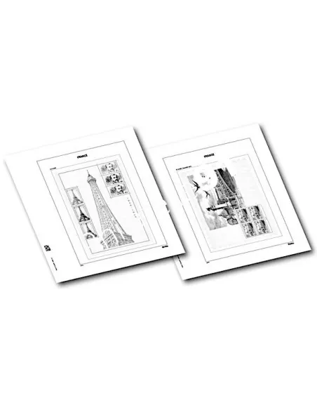 Jeu DAVO France 2023 pour blocs extras, matériel philatélique