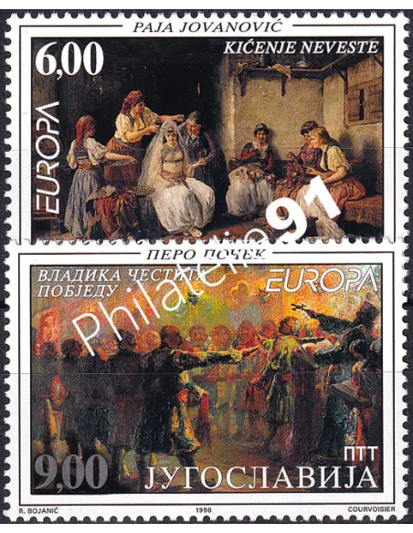 Yougoslavie, n° 2714 à 2715, collection timbres Europe