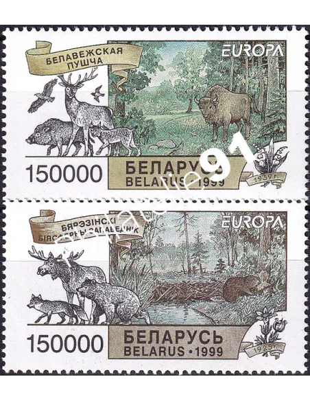 Biélorussie, n° 287 à 288, collection timbres Europe