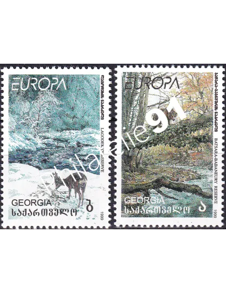 Georgie, n° 223 à 224, collection timbres Europe