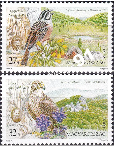 Timbres de Hongrie n° 3677 à 3678, collection timbres Europe