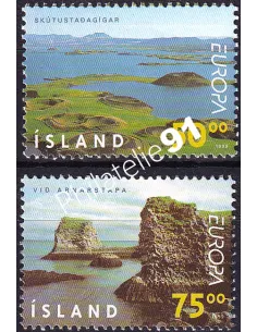 Timbres d'Islande n° 866 à 867, timbres d'Europe