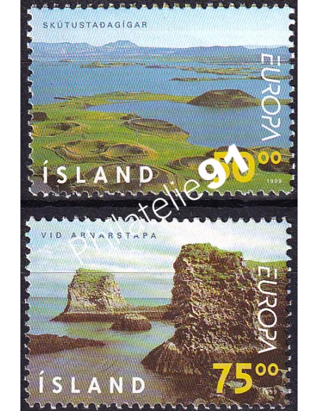 Timbres d'Islande n° 866 à 867, timbres d'Europe