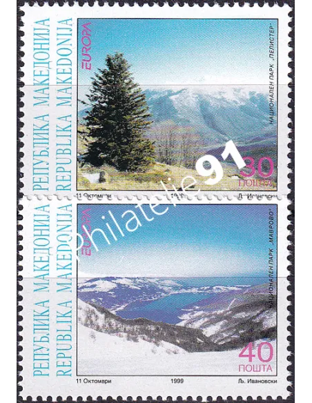 MACÉDOINE, n° 161 à 162, collection timbres Europe
