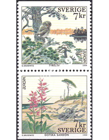 Timbres de Suède n° 2104 à 2105, collection timbres Europe