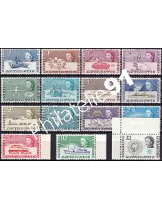 Antarctique britannique, n° 1 à 15, Collection Timbres du Monde