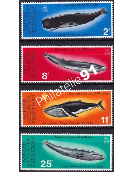 Antarctique britannique, n° 64 à 67, Collection Timbres du Monde