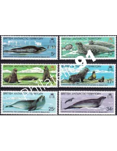 Antarctique britannique, n° 118 à 123, Collection Timbres du Monde