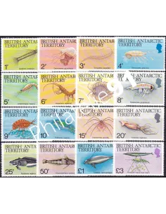 Antarctique britannique, n° 128 à 143, Collection Timbres du Monde