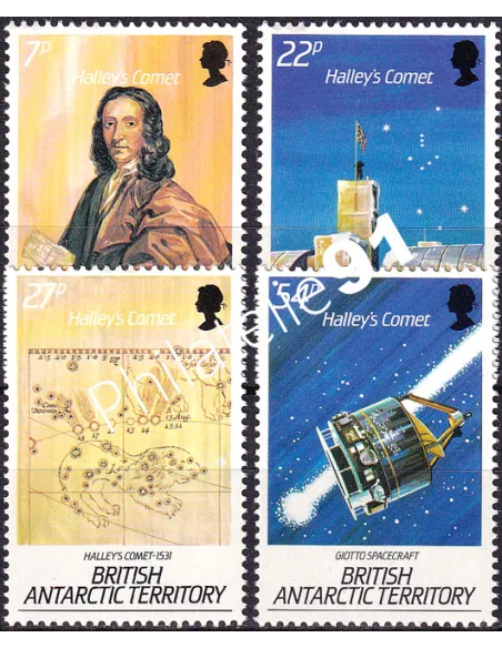 Antarctique britannique, n° 152 à 155, Collection Timbres du Monde