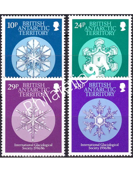 Antarctique britannique, n° 156 à 159, Collection Timbres du Monde