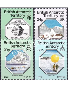 Antarctique britannique, n° 164 à 167, Collection Timbres du Monde