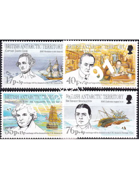 Antarctique britannique, n° 251 à 254, Collection Timbres du Monde