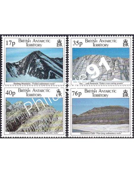 Antarctique britannique, n° 261 à 264, Collection Timbres du Monde