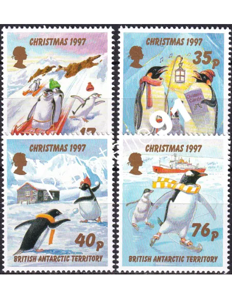 Antarctique britannique, n° 277 à 280, Collection Timbres du Monde
