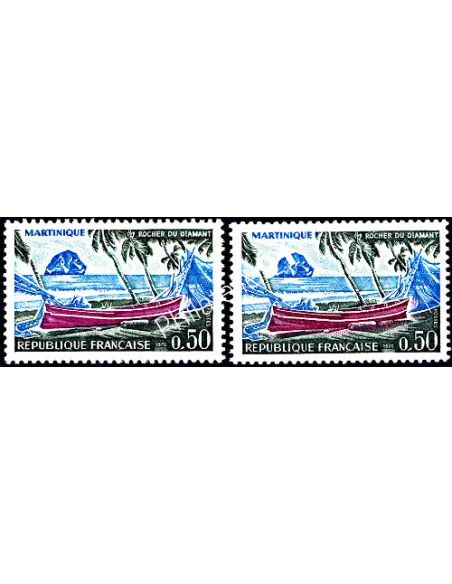 Timbre de France  n° 1644  -  Variété.