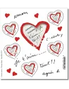 Bloc coeur agnès b., timbres de France 2023