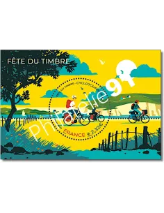 Feuille n° 5659, cyclotourisme, timbres de France 2023