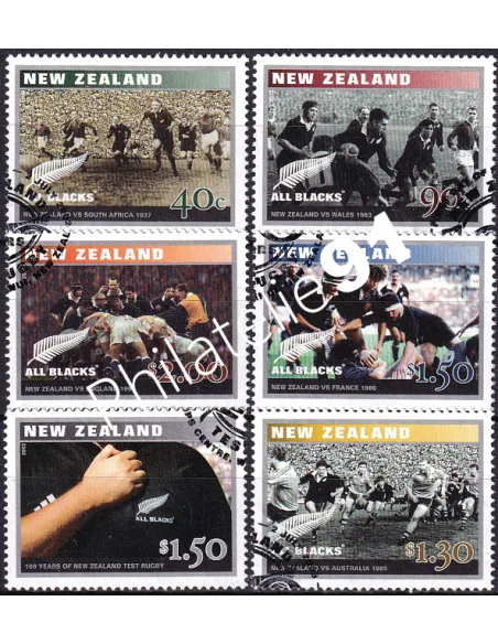 Nouvelle-Zélande, n° 2018 à 2023 oblitérés, collection timbres Océanie