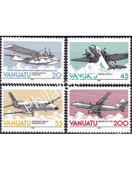 Vanuatu, n° 826 à 829, collection timbres Océanie