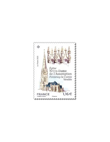 Timbre 5671, Eglise notre Dame de l'Assomption, timbre de France