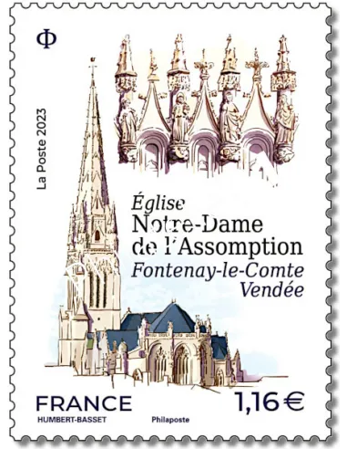 Timbre 5671, Eglise notre Dame de l'Assomption, timbre de France