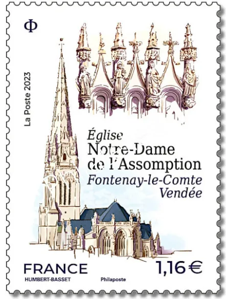 Timbre 5671, Eglise notre Dame de l'Assomption, timbre de France