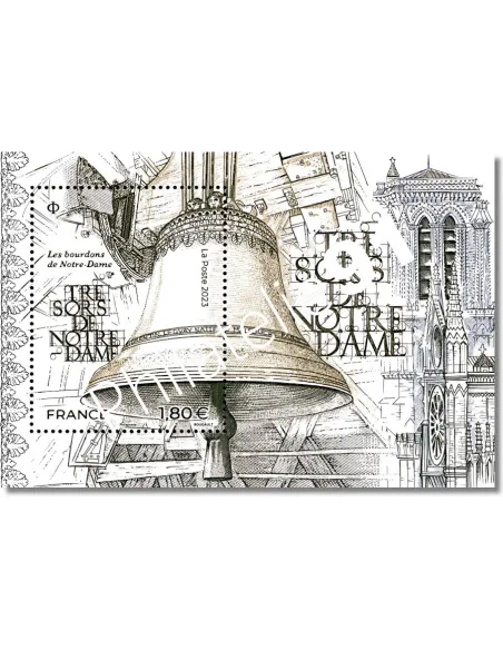 Bloc F5673, Les bourdons de Notre-Dame, collection timbres de France