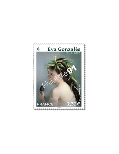 Timbre 5674, Eva Gonzalès, le moineau, timbre de France