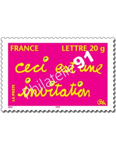 ADH. n° 204 - Timbre de message - Invitation