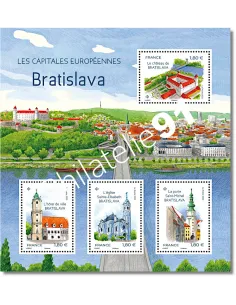 Bloc F5676, Capitales européennes - Bratislava, timbres de France