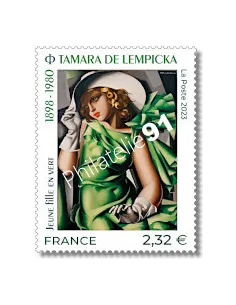 Timbre 5680, Tamara de Lempicka, peintre polonaise, timbre de France
