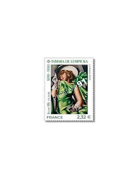 Timbre 5680, Tamara de Lempicka, peintre polonaise, timbre de France
