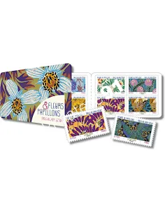 Carnet n° 2276, fleurs et papillons, timbres de France 2023