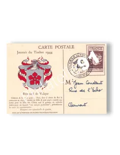 France, Carte Maximum Journée du Timbre 1944, lettres France