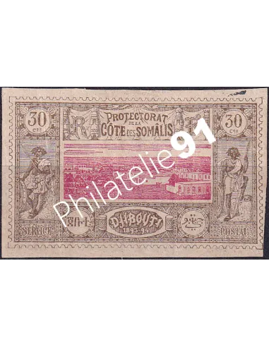 COTE DES SOMALIS n° 13 charnière, timbre colonies françaises
