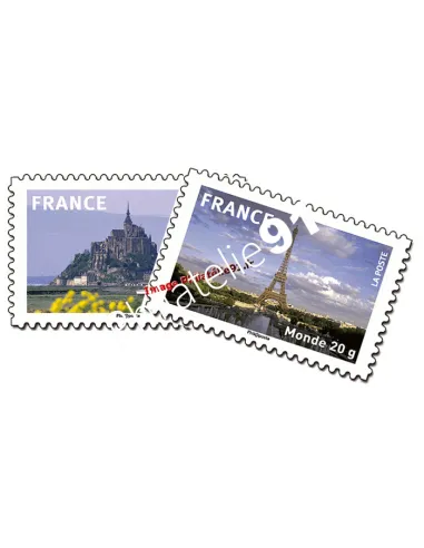 ADH. n° 334a et 335a - "Mont St Michel" - "Tour Eiffel" La paire